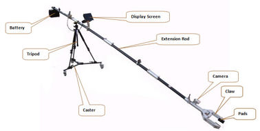 manipolatore telescopico di 4.2m con la macchina fotografica meccanica rotabile dell'artiglio 360° e di visione notturna di IR