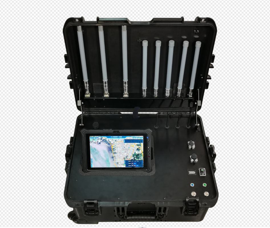Portable UAV Detection And Control Integrated Box Full Range Portable Drone Jammer And Detector Station (Detezione e controllo di droni portatili)